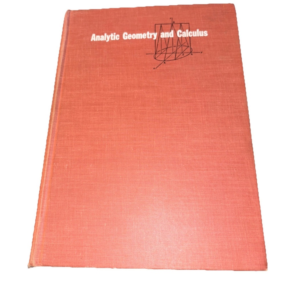 Analytic Geometry Calculus Textbook Hardcover Book Abraham Schwartz 1963‎